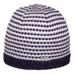 Czapki damskie: Viking Czapka damska biało-czarna (210/12/4016)