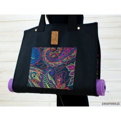 Torba na akcesoria do jogi/Indian #3. Czarne torebki klasyczne damskie Pakamera, z tkaniny, duże. Za 239,00 zł.