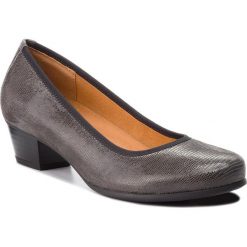 Półbuty CAPRICE - 9-22300-21 Dk Grey Rept 218. Szare półbuty damskie Caprice, bez wzorów, z zamszu, bez obcasa, na obcasie, bez zapięcia. W wyprzedaży za 189,00 zł.