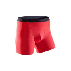 Bokserki oddychające do biegania męskie. Czerwone bermudy męskie KALENJI. Za 14,99 zł.