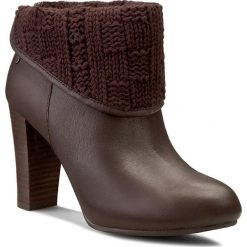 Botki UGG - W Dandylion Tres 1008755 Lodge. Szare botki damskie lity marki Ugg, z futra. W wyprzedaży za 399,00 zł.