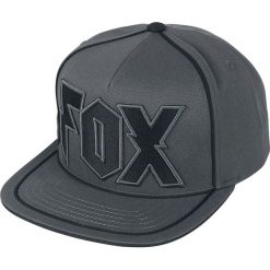 Fox Faction Czapka Snapback ciemnoszary. Szare czapki damskie marki FOX, z aplikacjami, z tworzywa sztucznego. Za 79,90 zł.