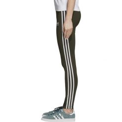 DAMSKIE LEGGINSY ADIDAS 3 STRIPES (34). Legginsy damskie Adidas, w paski, z elastanu, klasyczne. W wyprzedaży za 99,99 zł.