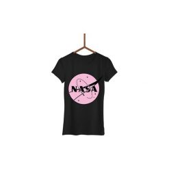 Koszulka Nasa różowe Damska. Czarne t-shirty damskie marki Failfake, xxl. Za 130,00 zł.