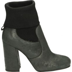 Botki - 8113 MAR GRIG. Czarne botki damskie skórzane Venezia. Za 249,00 zł.
