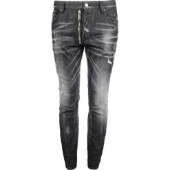 Dsquared2 Jeansy "Skater". Czarne jeansy męskie Dsquared2, z aplikacjami, z jeansu. Za 1499,00 zł.