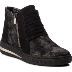 Sneakersy WALDI - 0606 Czarny/Złoto Czarny. Czarne półbuty damskie Waldi, na co dzień, bez wzorów, ze skóry, bez obcasa, na płaskiej podeszwie, bez zapięcia. Za 229,00 zł.