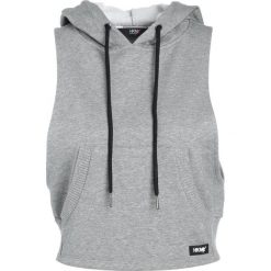 Bluzy damskie: Hunkemöller CROP SLEEVELESS Bluza z kapturem mid grey melee