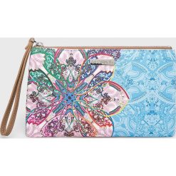 Desigual - Portfel. Niebieskie portfele damskie marki Desigual, bez wzorów, ze skóry ekologicznej. Za 149,90 zł.