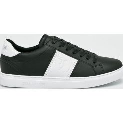 Trussardi Jeans - Buty. Niebieskie buty sportowe męskie Trussardi Jeans, z jeansu, na sznurówki. W wyprzedaży za 299,90 zł.