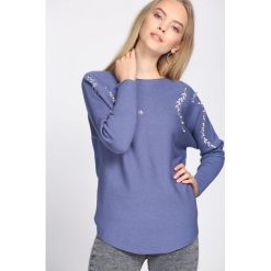 Niebieski Sweter Whereabouts. Niebieskie swetry klasyczne damskie Born2be, l, z dekoltem w łódkę. Za 49,99 zł.