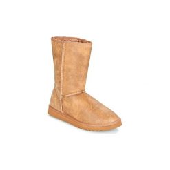Kozaki Esprit UMA VINTAGE BOOTIE. Brązowe buty zimowe damskie marki Kazar, ze skóry, przed kolano, na wysokim obcasie. Za 153,30 zł.