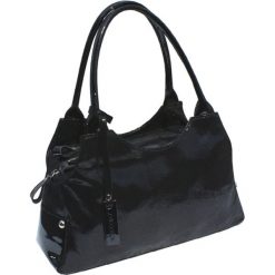 Skórzana torebka w kolorze czarnym - (S)38 x (W)15 x (G)22 cm. Czarne torebki klasyczne damskie Bosccolo, ze skóry. W wyprzedaży za 239,95 zł.