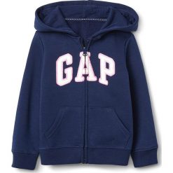 Bluza w kolorze granatowo-niebieskim. Niebieskie bluzy niemowlęce Gap Kids, z aplikacjami, bez rękawów, bez kaptura. W wyprzedaży za 69,95 zł.
