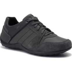Półbuty GEOX - U Pavel A U94P7A 0ME22 C9004 Anthracite. Szare półbuty męskie Geox, na co dzień, bez wzorów, z zamszu, eleganckie, bez zapięcia. Za 349,00 zł.