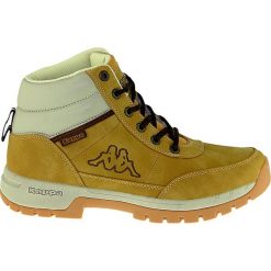 Kappa Bright Mid Beige 241262-4141. Żółte buty sportowe męskie marki Kappa, na zimę, ze skóry. W wyprzedaży za 129,99 zł.
