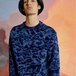 Bluza z printem inspirowanym wodą - Wielobarwny. Bluzy męskie Reserved, s, bez wzorów, bez kołnierzyka, bez rękawów, bez kaptura. Za 149,99 zł.