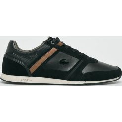 Lacoste - Buty Menerva. Czarne halówki męskie marki Lacoste, z gumy, na sznurówki. W wyprzedaży za 429,90 zł.