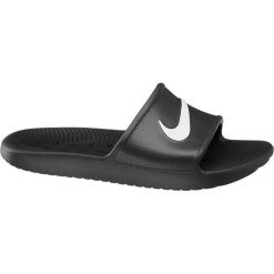 Klapki męskie NIKE czarne. Czarne klapki męskie Nike, bez wzorów, z materiału. Za 89,90 zł.