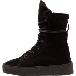 Botki damskie lity: Bronx Botki na platformie black