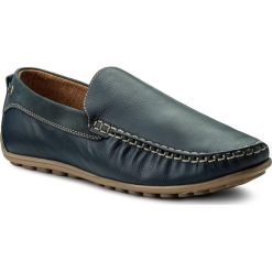 Mokasyny SERGIO BARDI - Aleandro SS127346318GR 107. Niebieskie mokasyny męskie marki Sergio Bardi, na co dzień, bez wzorów, ze skóry, klasyczne, bez zapięcia. W wyprzedaży za 189,00 zł.