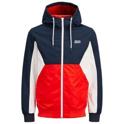 Jack&Jones Kurtka Harlow Blocking Jacket Total Eclipse (Rozmiar L). Czarne płaszcze męskie marki Jack&Jones, m, bez wzorów, bez kaptura. W wyprzedaży za 138,00 zł.