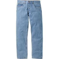 Dżinsy Regular Fit Straight bonprix jasnoniebieski. Niebieskie jeansy męskie bonprix, m, bez wzorów, klasyczne. Za 34,99 zł.