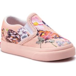 Tenisówki VANS - Classic Slip-On VN0A45JIVIE1 (Molo) Butterfiles. Różowe trampki dziewczęce Vans, bez wzorów, z gumy, bez zapięcia. Za 179,00 zł.
