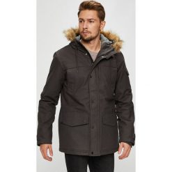 Quiksilver - Parka. Szare płaszcze męskie Quiksilver, xxl, bez wzorów, z bawełny, krótkie, z kapturem. W wyprzedaży za 449,90 zł.
