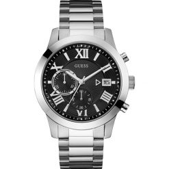 Zegarek GUESS - Atlas W0668G3 SILVER/BLACK. Szare zegarki męskie Guess. W wyprzedaży za 619,00 zł.