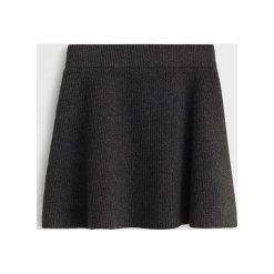 Mango Kids - Spódnica dziecięca Faldi 110-164 cm. Szare spódniczki dziewczęce Mango Kids, bez wzorów, z poliesteru, mini, rozkloszowane. Za 89,90 zł.