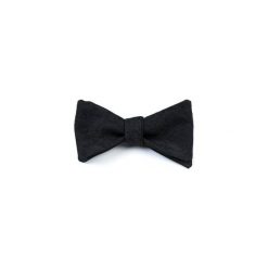 Muchy męskie: MUCHA MĘSKA WIĄZANA BLACK JACQUARD