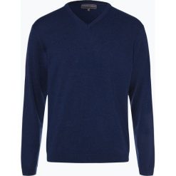Finshley & Harding - Sweter męski z kaszmiru i jedwabiu, niebieski. Niebieskie swetry klasyczne męskie Finshley & Harding, m, z dzianiny. Za 399,95 zł.