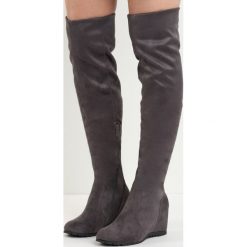 Buty zimowe damskie: Szare Kozaki Do a Job