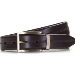Pasek męski 86-8M-328-4. Żółte paski męskie marki Wittchen, w paski, z materiału, eleganckie. Za 99,00 zł.