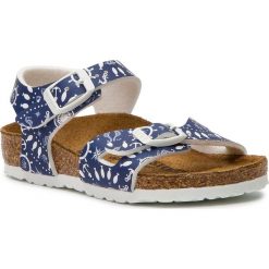 Sandały BIRKENSTOCK - Rio 1012712 Nautical Print Blue. Niebieskie sandały dziewczęce Birkenstock, ze skóry ekologicznej. W wyprzedaży za 149,00 zł.