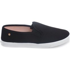 Czarne Wsuwane Trampki Tenisówki Slip On B703 Czarny. Czarne trampki i tenisówki damskie ButyModne, bez wzorów, na zamek. Za 59,00 zł.