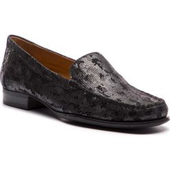 Mokasyny CAPRICE - 9-24250-21 Black Foil 060. Czarne mokasyny damskie Caprice, z zamszu, klasyczne. W wyprzedaży za 189,00 zł.