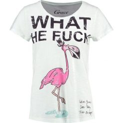 T-shirty damskie: Grace Tshirt z nadrukiem pistazie