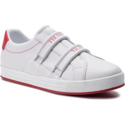 Sneakersy TRUSSARDI JEANS - 77A00145 R684. Białe sneakersy męskie Trussardi Jeans, na co dzień, bez wzorów, z jeansu, bez zapięcia. Za 599,00 zł.