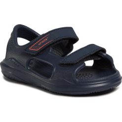 Sandały CROCS - Swiftwater Expedition Sandal K 206267 Navy/Navy. Niebieskie sandały chłopięce Crocs, z tworzywa sztucznego, bez zapięcia. W wyprzedaży za 99,00 zł.