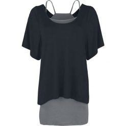 Forplay 2 in 1 Sleeve Dress Sukienka czarny/szary. Szare sukienki damskie marki Forplay, l, bez wzorów, bez kołnierzyka, bez rękawów, dopasowane. Za 121,90 zł.