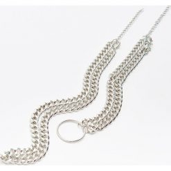 Naszyjnik łańcuszek 2 pack - Srebrny. Szare łańcuszki damskie Cropp, srebrne. W wyprzedaży za 29,99 zł.
