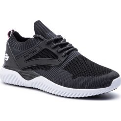 Sneakersy DOCKERS - 44SS002-700150 Black/White. Czarne sneakersy męskie DOCKERS, na co dzień, bez wzorów, ze skóry ekologicznej, bez zapięcia. W wyprzedaży za 149,00 zł.