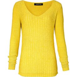 Swetry klasyczne damskie: Sweter w kolorze żółtym