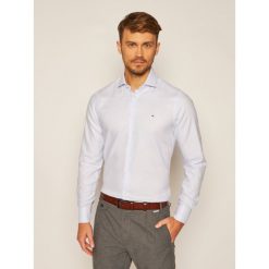 Koszula Tommy Hilfiger Tailored Dobby Classic TT0TT07819. Niebieskie koszule męskie Tommy Hilfiger Tailored, m, bez wzorów, biznesowe, bez kołnierzyka, bez rękawów. Za 299,00 zł.