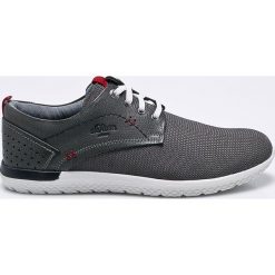 S. Oliver - Buty. Szare buty sportowe męskie S.Oliver, ze skóry, na sznurówki. W wyprzedaży za 199,90 zł.