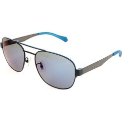 Męskie okulary przeciwsłoneczne w kolorze niebiesko-czarnym. Niebieskie okulary przeciwsłoneczne męskie marki Hugo Boss Sunglasses, z tworzywa sztucznego. W wyprzedaży za 279,95 zł.