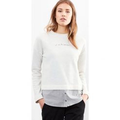 Bluza z długim rękawem i koszula w paski. Szare bluzy damskie marki S.Oliver, l, w paski, z bawełny, z okrągłym kołnierzem, z długim rękawem. Za 163,76 zł.
