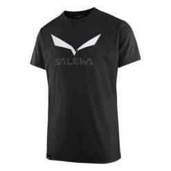 T-shirty męskie: Salewa Koszulka męska Solidlogo Black Out Melange r. XL (27018-0936)